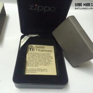 Zippo SOLID TITANIUM 2003 8 Zippo SOLID TITANIUM 2003 5