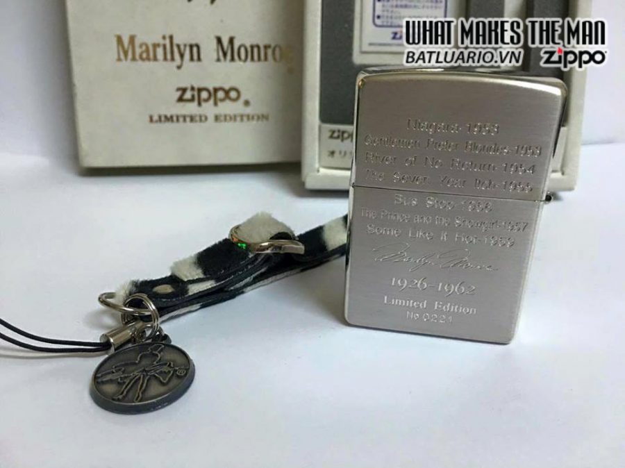 Zippo SET Marilyn Monroe – LIMITED 0221 – Kèm theo móc treo chìa khoá 5