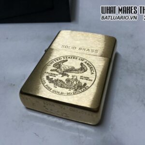 Zippo solid brass 1993 Hoạ tiết đại bàng – quốc điểu của Mỹ 5