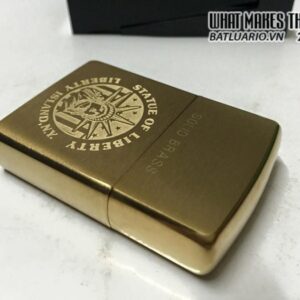 Zippo solid brass 1993 Hoạ tiết LIBERTY 10 Zippo solid brass 1993 Hoạ tiết LIBERTY - Ảnh 4
