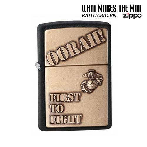 Zippo 28368 – Zippo First to Fight Black Crackle