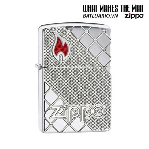 Zippo 29098 – Zippo Armor Tile Mosaic Polished Chrome