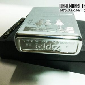 Zippo High Polish Chrome chủ đề Marlboro – 1996 3