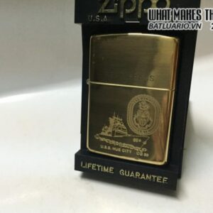 Zippo Solid Brass USS Hué City – 1993 2