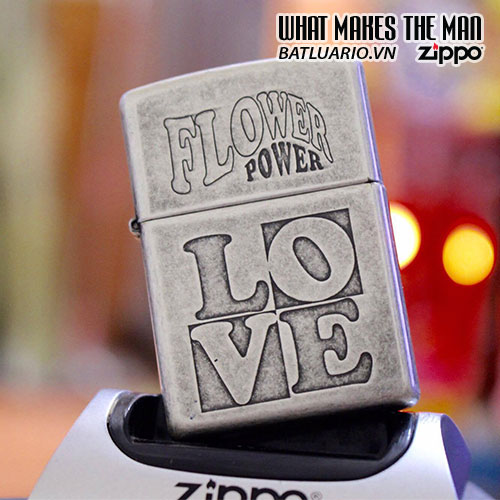 ZIPPO 121FB FLOWER POWER LOVE
