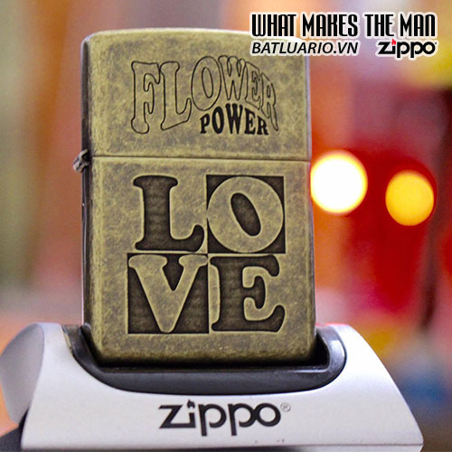 ZIPPO 201FB FLOWER POWER LOVE 1