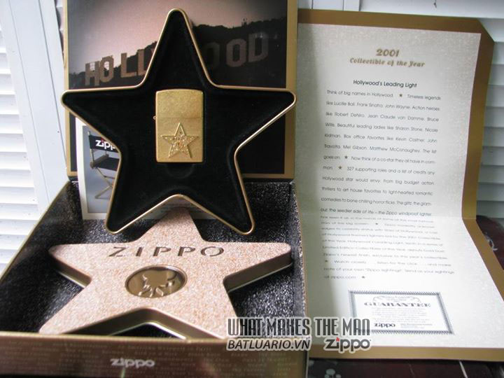 ZIPPO COTY 2001 - Hollywood's Leading Light 2