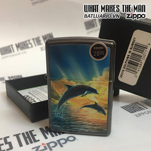ZIPPO 28378 DOLPHINS IN SUNSET