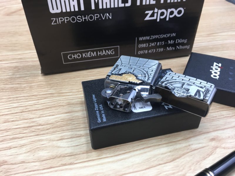 Zippo 29555 - Zippo Safe With Gold Cash Surprise Street Chrome 7