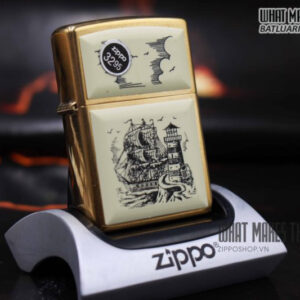 ZIPPO LA MÃ 1999 – ZIPPO SCRIMSHAW SHIP 6