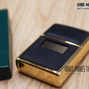 ZIPPO LA MÃ 1999 – ZIPPO ULTRALITE BLACK – GOLD PLATE 5