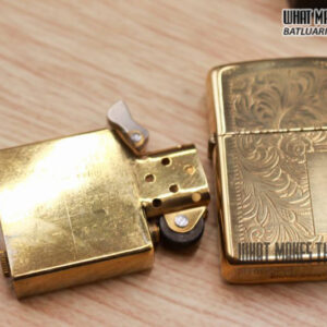 ZIPPO LA MÃ VENETIAN 1989 – ĐỒNG NGUYÊN KHỐI – HOA VĂN Ý 4