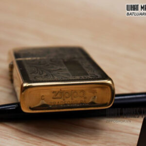 ZIPPO LA MÃ VENETIAN 1989 – ĐỒNG NGUYÊN KHỐI – HOA VĂN Ý 5