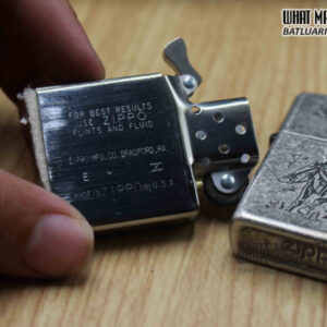 ZIPPO LA MÃ 1994 – MARLBORO – CAO BỒI QUĂNG DÂY – ANTIQUE SILVER 4