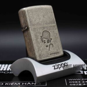 ZIPPO ZIPPO LA MÃ 1994 – ANTIQUE SILVER - CHARLES CHAPLIN 1