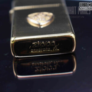 ZIPPO SLIM 1980 - GOLD PLATE - EMBLEM W E 7 ZIPPO SLIM 1980 – GOLD PLATE – EMBLEM W E 5