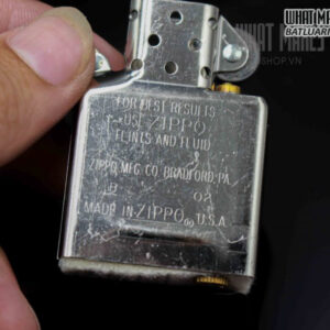 ZIPPO 2002 – SATIN CHROME LOGO ZIPPO 3