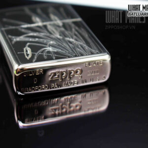 ZIPPO LA MÃ 1992 - SILVER PLATE 7 ZIPPO LA MÃ 1992 – SILVER PLATE 2