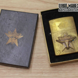 ZIPPO 1992 – MARLBORO LONGHORNS – ĐỒNG NGUYÊN KHỐI 6