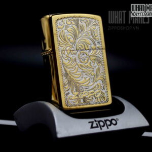 ZIPPO LA MÃ 1994 – VENETIAN – HOA VĂN Ý 4