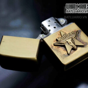 ZIPPO HIẾM – ZIPPO 1979 – MARLBORO LONGHORNS – ĐỒNG NGUYÊN KHỐI 4