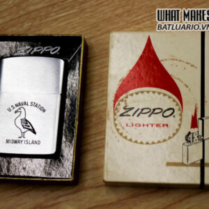 ZIPPO XƯA 1965 – US NAVAL STATIONS MIDWAY ISLAND 1
