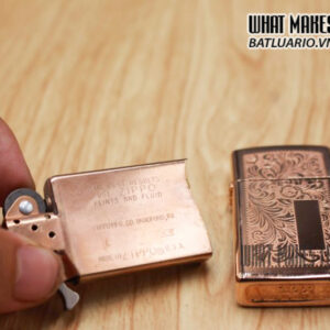 ZIPPO HIẾM – VENETIAN SLIM ROSE GOLD 1997 3