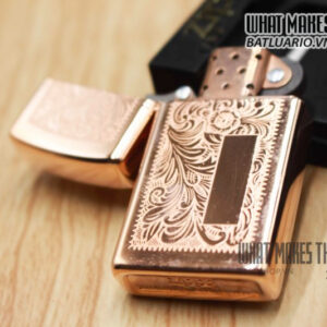 ZIPPO HIẾM - VENETIAN SLIM ROSE GOLD 1997 - Ảnh 4