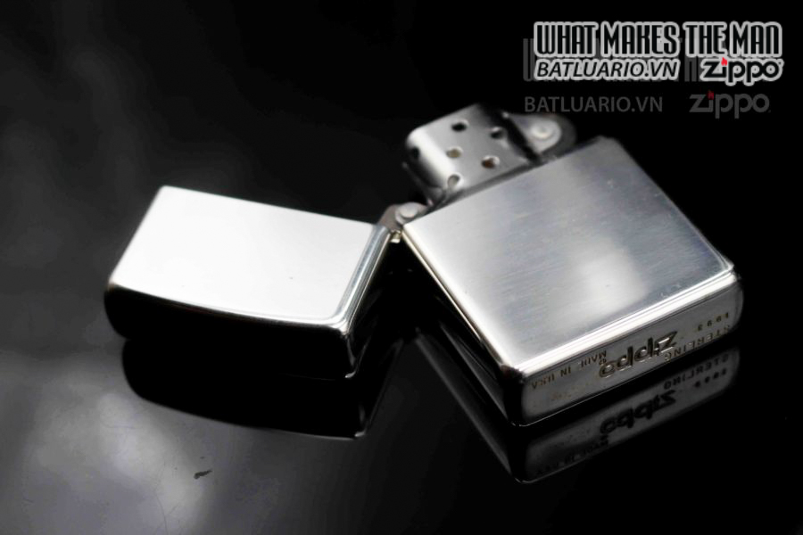 ZIPPO LA MÃ 1993 - STERLING SILVER - BẠC NGUYÊN KHỐI