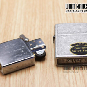 ZIPPO LA MÃ 1994 – ANTIQUE SILVER – BẠC GIẢ CỔ 2