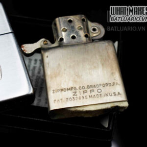 ZIPPO XƯA 1947-1949 – 3 CHẤU VỎ ĐỒNG RUỘT NIKEL 2