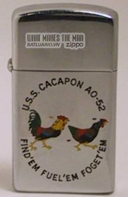 Zippo 1960 town & country USS Cacapon