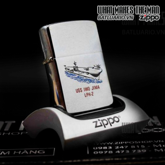 ZIPPO LA MÃ 1989 – TÀU CHIẾN – USS IWO JIMA LPH-2 5 ZIPPO LA MÃ 1989 – TÀU CHIẾN – USS IWO JIMA LPH-2 5