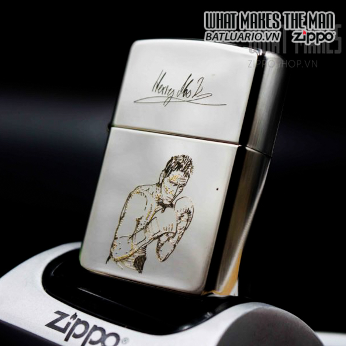 zippo la mã 1995 silver plate henry maske 2 zippo la mã 1995 silver plate henry maske 2