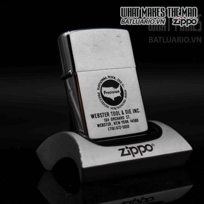 ZIPPO XƯA 1979 - WEBSTER TOOL & DIE INC 1 zippo xưa 1979 webster tool die inc