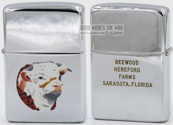 Zippo 1963 T&C Hereford Cow Florida