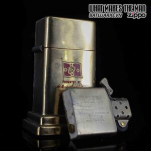 HIẾM – ZIPPO TABLE #4 – PRESENTED BY COMMANDANT US MARINE CORPS – GOLD PLATE 3