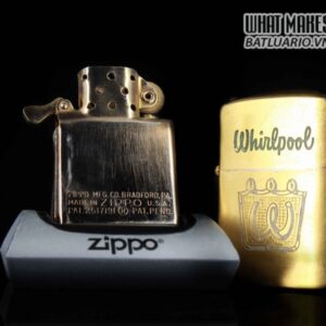 HIẾM - ZIPPO XƯA 1952 - 1954 - WHIRLPOOL - GOLD PLATE 12 HIẾM – ZIPPO XƯA 1952 – 1954 – WHIRLPOOL – GOLD PLATE 2
