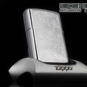 HIẾM - ZIPPO XƯA 1974 - VENETIAN - HOA VĂN Ý 5