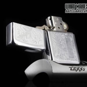 HIẾM - ZIPPO XƯA 1974 - VENETIAN - HOA VĂN Ý 7