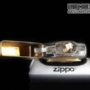 HIẾM – ZIPPO XƯA 1976 – SOLID BRASS – MARLBORO COWBOY RIDING HORSE 3