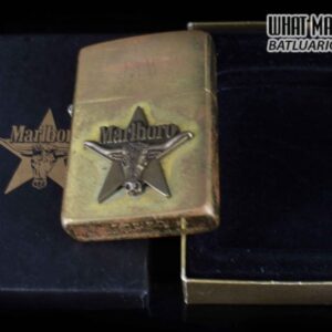 ZIPPO LA MÃ 1992 – ĐỒNG NGUYÊN KHỐI – MARLBORO LONGHORNS – JKW 1