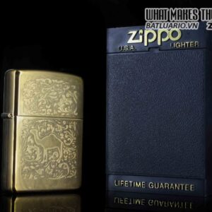 ZIPPO LA MÃ 1996 – MẠ VÀNG 22K – CAMEL GOLD PLATE 22K 1