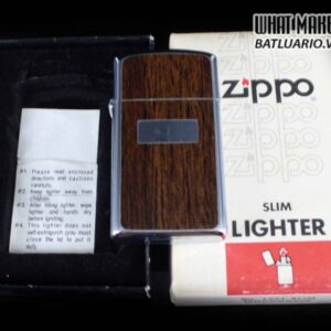 ZIPPO SLIM 1975 – WOOD GRAIN PANEL – ỐP GỖ 1