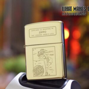 ZIPPO WINDY GIRL 1936 VINTAGE 3