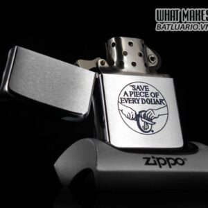 ZIPPO XƯA 1956 – SAVE A PIECE OF EVERY DOLLAR 1
