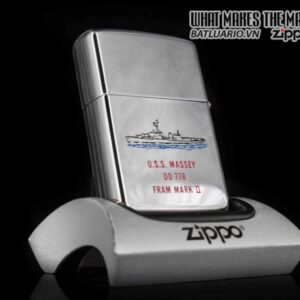 ZIPPO XƯA 1960 – TOWN & COUNTRY – USS MASSEY DD 778 5