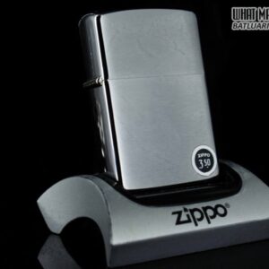 ZIPPO XƯA 1965 – BRUSHED CHROME – PLAIN – TRƠN 2 MẶT