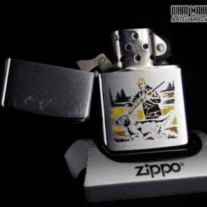 ZIPPO XƯA 1979 – HUNTER WITH DOG GUN – SPORT SERIES 7