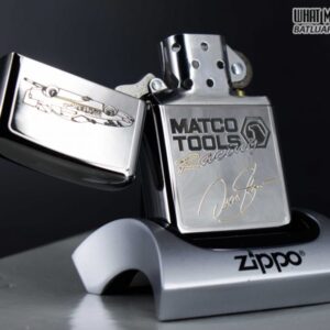 GIFT SET – ZIPPO LA MÃ 1995 – SILVER PLATE – MATCO TOOLS RACING 12